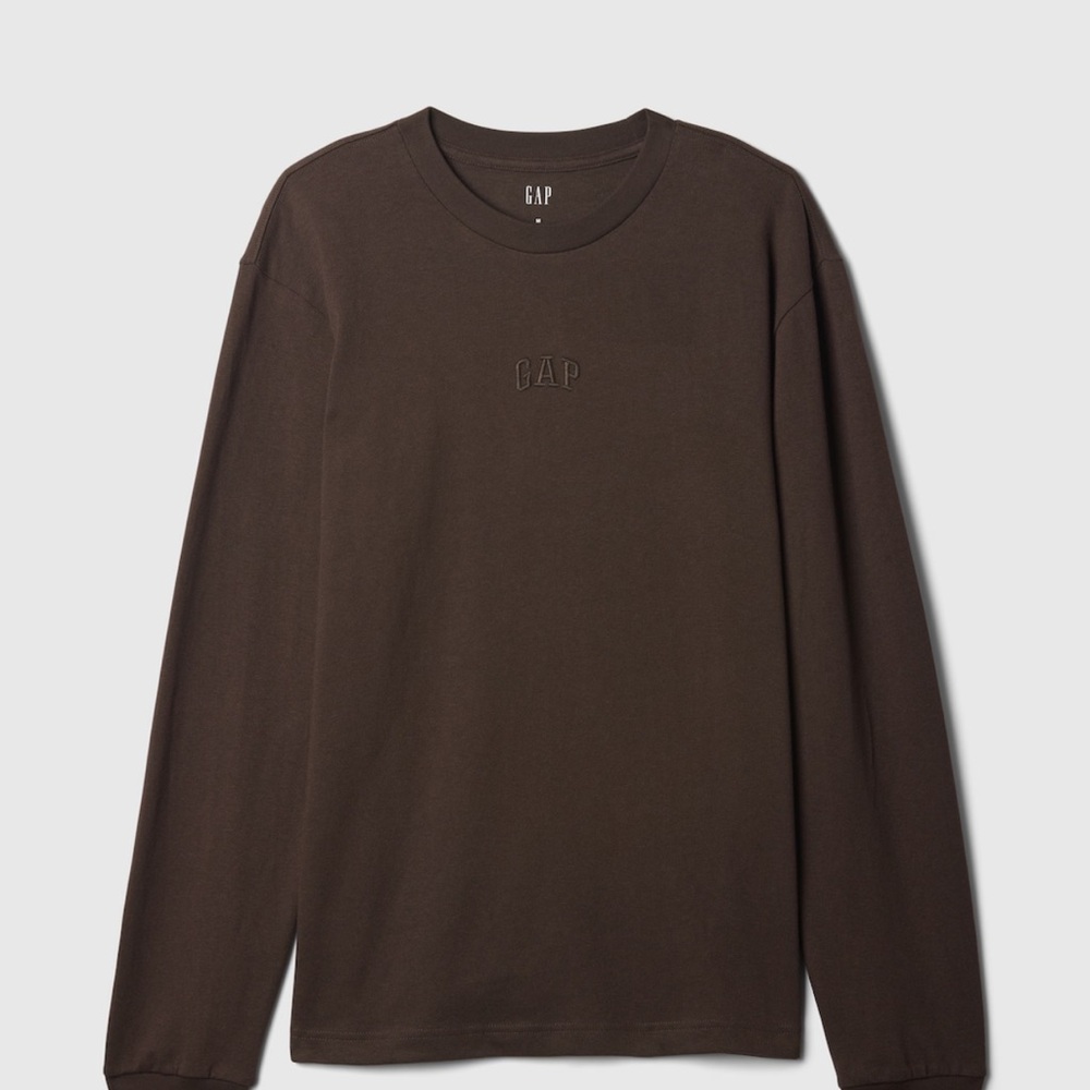 GAP   Long‎ Sleeve Heavyweight Logo T-Shirt